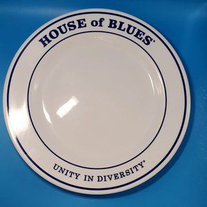House of Blues Unity In Diversity Plate 10 1/2 Inch Rubicon Vertex EUC
